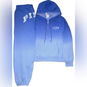 NEW VICTORIAS SECRET PINK Hoodie and Sweatpants Set ULTRAMARINE BEAUTY XS-XXL